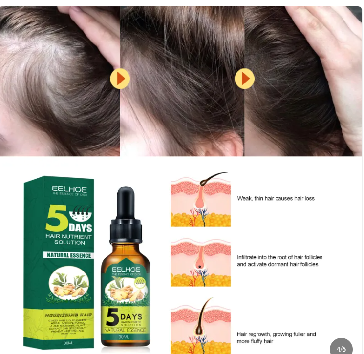 🌿 Fast Hair Growth Oil – Natural Solution